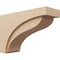 Ekena Millwork 11"W x 33"D x 22"H Classic Helena Rough Cedar Woodgrain TimberThane Corbel, Primed Tan CORUR11X33X22HELRCPR - alternate 1